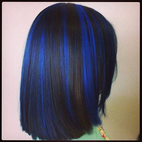 This hair color has become a huge trend in recent times. Blue Highlights Hair Color Ideas | Hairstylo