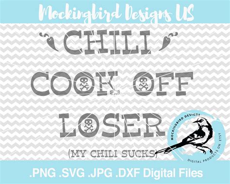 Chili Svg Chili Cook Off Winner And Chili Cook Off Loser Svg Etsy