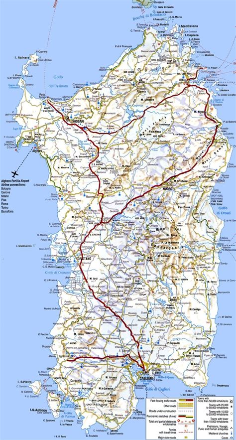 Italymap Italy Road Map Sardegna Ne Mappa Stradale Vrogue Co