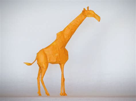Giraffe Designed By Shuki Kato And Folded By Me Rorigami