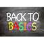 Back To Basics Written On A Chalkboard — Stock Photo © Gustavofrazao 