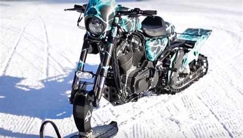 This Harley Davidson Snowbike Conversion Is Over The Top Video