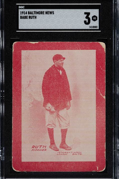 1914 babe ruth rookie card trending toward 10 million sell at rea sports collectors digest