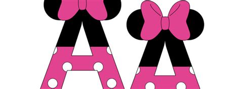 Minnie Mouse Style Letter A Cut Out Medium