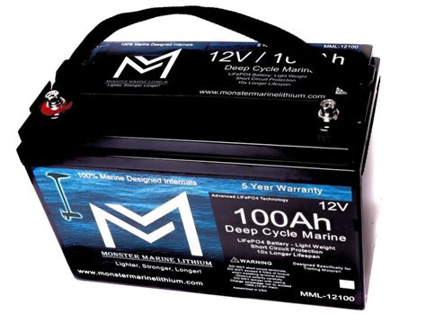 12v 100ah bluetooth deep cycle lithium marine battery drewcraft llc