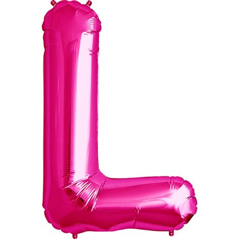 Balloon 34″ Letter L Pink
