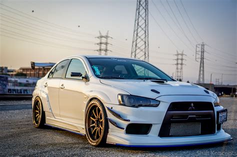 Here is a modified mitsubishi lancer with evo x front bumper and bonnet. Chargespeed Widebody Evo X - Photoshoot - EvolutionM ...