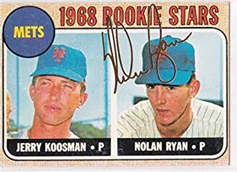 That said, the 1968 topps nolan ryan rookie is an incredible card and one of the hobby's most valuable baseball cards. Amazon.com: Nolan Ryan 1968 Topps Rookie # 177 Reprint New York Mets Baseball Card: Collectibles ...