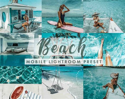 These free lightroom presets are compatible with lightroom 4, 5, 6, 7, lightroom classic and lightroom cc. 5 Beach Mobile LIghtroom Presets / Tropical Beach ...