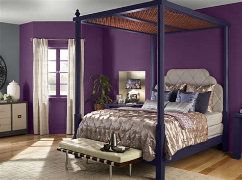 20 Pleasant Purple And Gold Bedrooms Home Design Lover