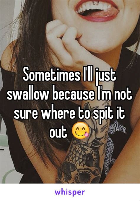 Women Reveal Why They Spit Or Swallow During Sex