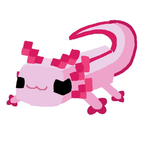 Pixilart Minecraft Axolotl By White Crewmate