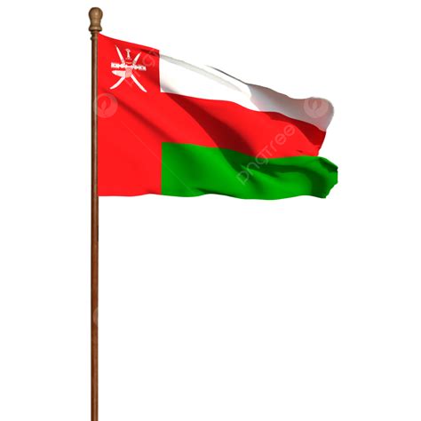 Oman Flag With Pole Png Vector Psd And Clipart With Transparent