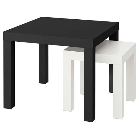 Lack Nest Of Tables Set Of 2 Blackwhite Ikea Eesti
