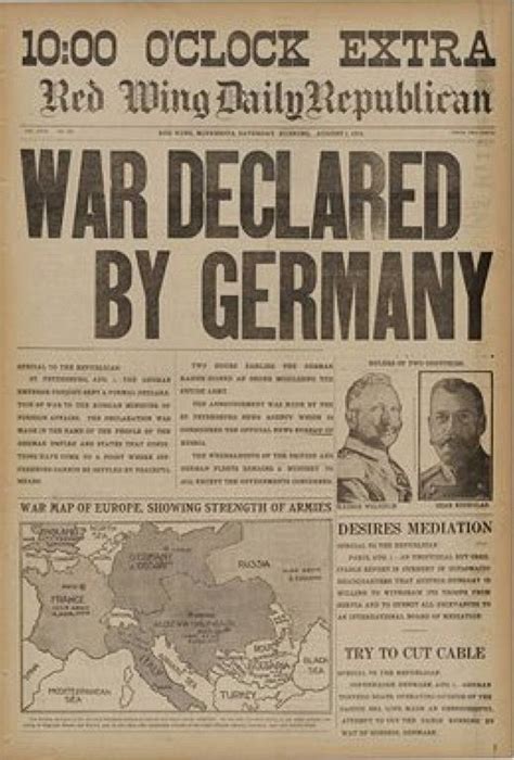 Pin By Isabel Castillo On Military Wife Historical Newspaper World War One World War I