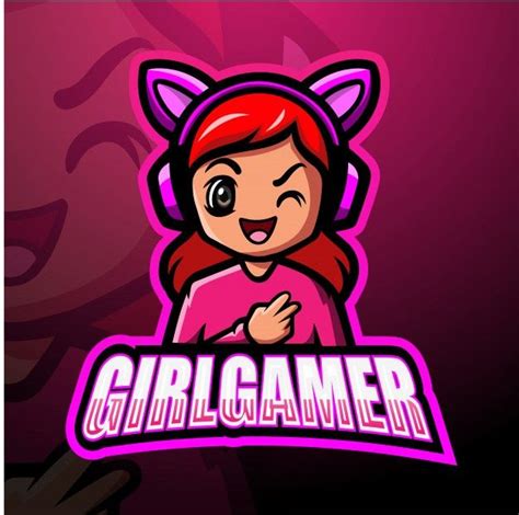 Premium Vector Gamer Girl Mascot Esport Illustration Gamer Girl