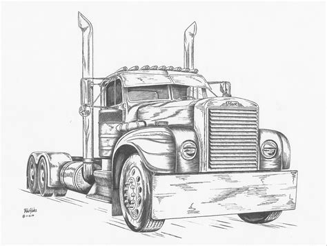 Pencil Drawing Of Trucks Old Truck Drawing At Getdrawings Free