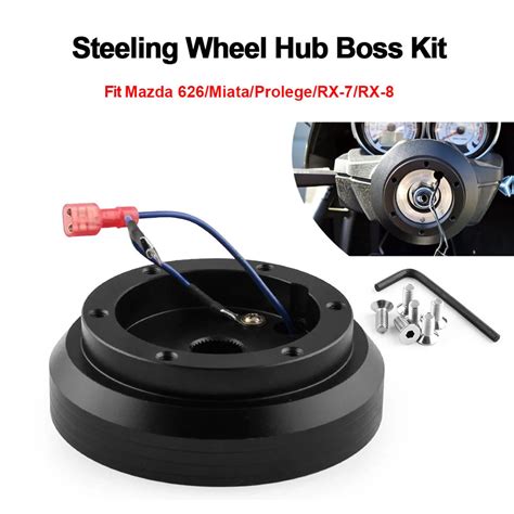 Aluminum Steering Wheel Hub Adapter Boss Kit For Mazda Miata Rx 7 8