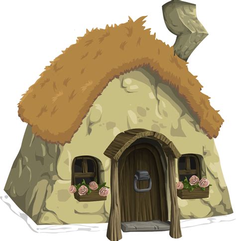 Onlinelabels Clip Art Cottage From Glitch