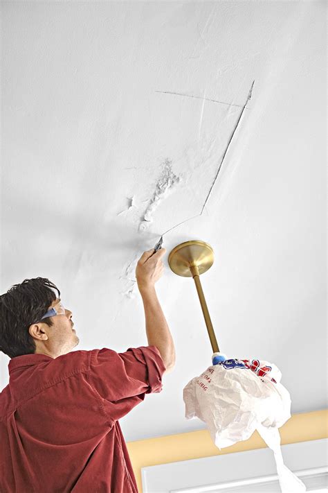 Avoid lasting damage from mold and expensive contractors by following these simple steps. How to Patch a Ceiling | Plaster ceiling repair, Repair ...