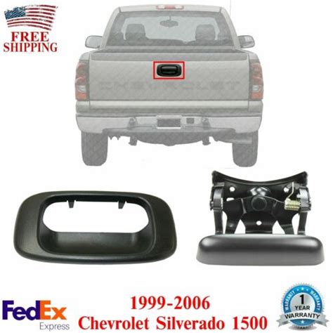 Rear Tailgate Handle And Bezel Trim Kit Textured For 1999 06 Chevy Gmc