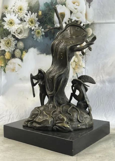 Salvador Dali Bronze Sculpture Persistence Of Memory Signed Collectors
