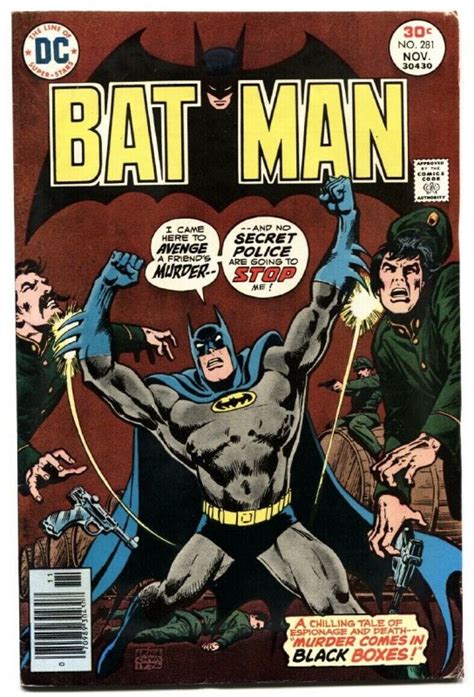 Batman 281 1976 Dc Bronze Age Comic Kgb Cover Vf Comic Books