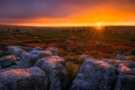 West Virginia Scenic Sunset Dolly Sods West Virginia Mountain Trail Runners