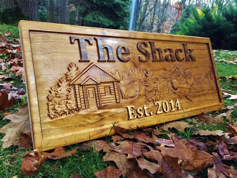 personalized cabin sign custom wood sign rustic cabin decor personalized man cave sign