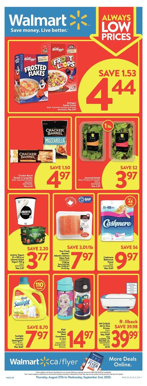 Walmart Canada Weekly Flyers Weekly Flyer Flyer Pops Cereal Box