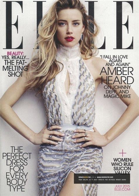 Elle Us July 2015 Fashion Amber Heard Fashion Cover