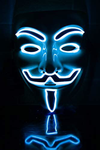 Neon Nightlife Light Up V For Vendetta Anonymous Led Mask Guy Fawkes