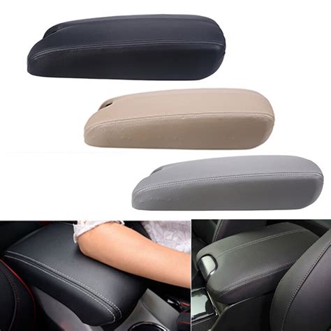 Check spelling or type a new query. Black/Gray/Beige Leather Car Armrest Cover Center Console ...