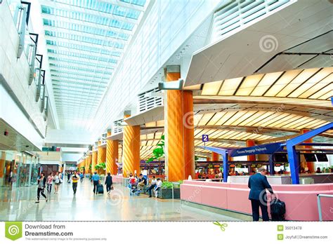 Airport Interior Singapore Editorial Stock Photo Image