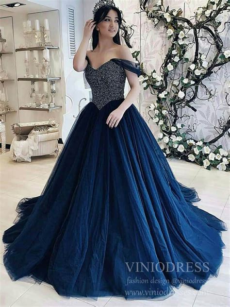 Blue Princess Prom Dress