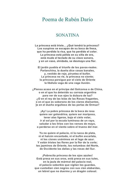 Poema De Rubén Darío Modernismo Poemas Frases Literatura Frases