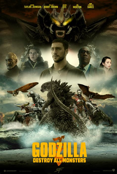 Godzilla Destroy All Monsters Poster Fan Made By Sebastiansmind On Deviantart Godzilla