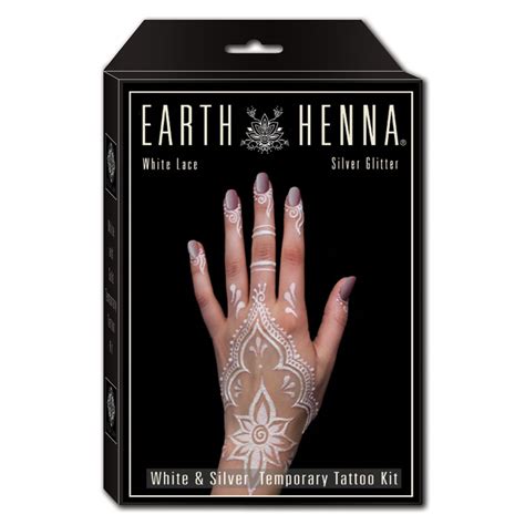 Earth Henna Mehndi And Black Jagua Temporary Tattoos Body Art Kits