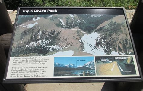 Triple Divide Peak Marker Glacier National Park Montana Flickr