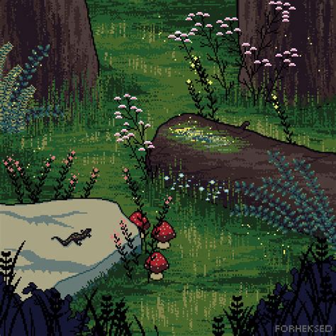 In The Woods Pixel Version By Forheksed On Deviantart