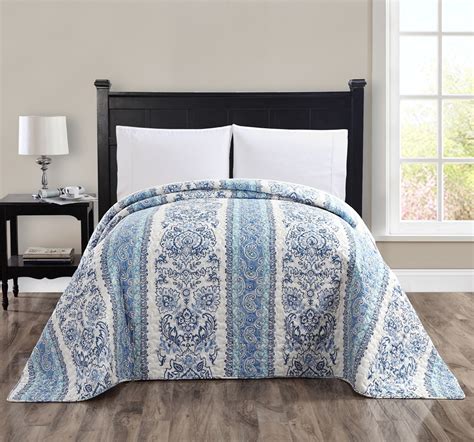 Found pages about sears bedspreads. SanDisk Medallion Bedspread - Blue Multi