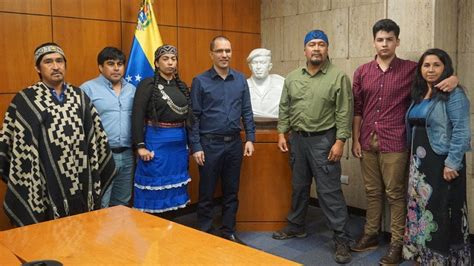 Viernes, 30 de noviembre de 2018. Héctor Llaitul se reunió con el canciller de Venezuela y ...