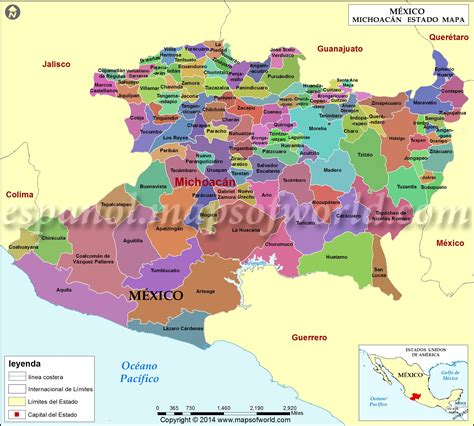 Mapa De Michoacan Y Municipios