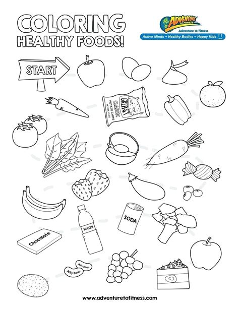 As a responsible parent, taking care of your kids health and teaching them to follow healthy habits is very essential. Pretty Photo of Healthy Food Coloring Pages | Food ...