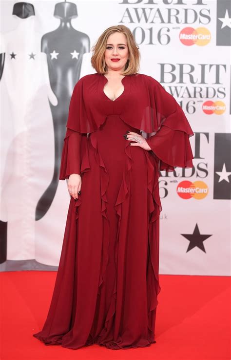 Adele S Dress At The Brit Awards 2016 Popsugar Fashion