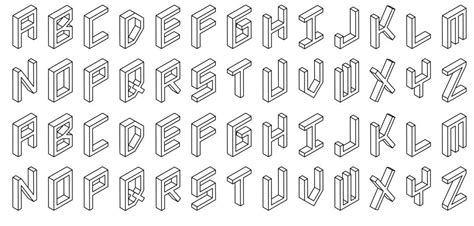 3d Isometric Font By Ggbot Fontriver