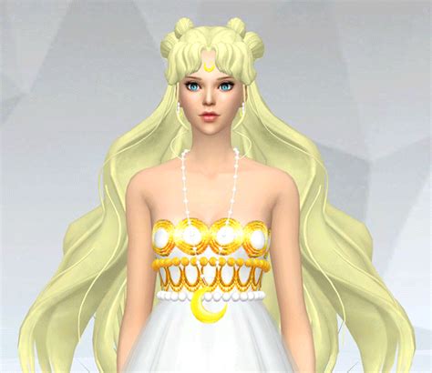 Sims 4 Ccs The Best Luna Dress And Hair By Silvermoonsims