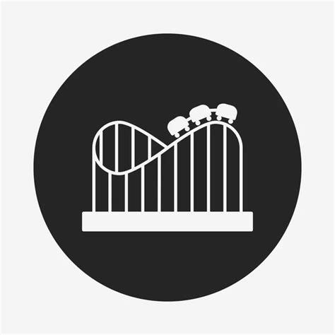 Amusement Park Roller Coaster Icon — Stock Vector © Vectorchef 79336808