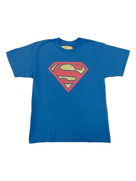 Buy Dc Boys Blue Superman Logo T Shirt Superhero Tee Shirt X Large