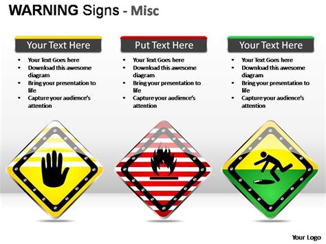 Warning Sign Misc Powerpoint Presentation Slides Presentation